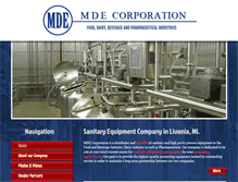 Tablet Screenshot of mdecorp.com